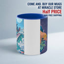 Lilo & Stitch Surfing Accent Mug — Cute Hawaiian Cartoon Coffee Cup (11oz) Printify