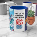 Lilo & Stitch Surfing Accent Mug — Cute Hawaiian Cartoon Coffee Cup (11oz) Printify