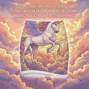 Unicorn Pegasus Pencil Skirt — Pastel Fantasy Mid‑Waist Skirt Printify