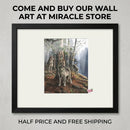 Wolf Pack Framed Poster — Woodland Nature Print for Home Decor Printify