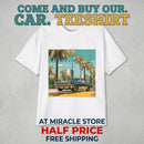 Classic Lowrider Tee — Vintage Palm Beach Sunset Car Graphic Shirt Printify