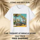 Classic Lowrider Tee — Vintage Palm Beach Sunset Car Graphic Shirt Printify