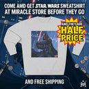 Darth Vader Lightsaber Crewneck Sweatshirt — Galactic Sith Graphic Pullover Printify