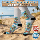 Sublimation Socks — Renaissance Ceiling Art Crew Socks (Custom Printed) Printify