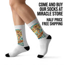 Sublimation Socks — Renaissance Ceiling Art Crew Socks (Custom Printed) Printify