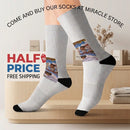 Sublimation Socks — Renaissance Ceiling Art Crew Socks (Custom Printed) Printify