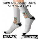 Sublimation Socks — Renaissance Ceiling Art Crew Socks (Custom Printed) Printify