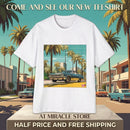 Classic Lowrider Tee — Vintage Palm Beach Sunset Car Graphic Shirt Printify