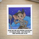 Explorer Mouse Baby Swaddle Blanket — Cute Cartoon Mouse Thumbs Up Newborn Wrap Printify