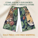Leopard Jungle Sports Shorts — Men’s All-Over Print Athletic Shorts Printify