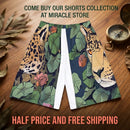 Leopard Jungle Sports Shorts — Men’s All-Over Print Athletic Shorts Printify