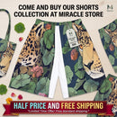Leopard Jungle Sports Shorts — Men’s All-Over Print Athletic Shorts Printify