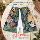 Leopard Jungle Sports Shorts — Men’s All-Over Print Athletic Shorts Printify