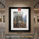 Wolf Pack Framed Poster — Woodland Nature Print for Home Decor Printify