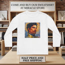 Youth Long Sleeve Tee — Mosaic Portrait Design Printify