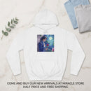 Hoodie — Dreamy Night Garden Anime Boy Illustration Printify