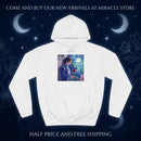 Hoodie — Dreamy Night Garden Anime Boy Illustration Printify