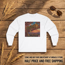 Leopard Sunset Graphic Long Sleeve Tee Printify