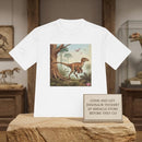 Dinosaur Graphic Tee — Retro Velociraptor Jungle Illustration Printify
