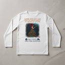 Youth Long Sleeve Tee – Whimsical Red-Haired Mermaid with Butterflies Art Printify