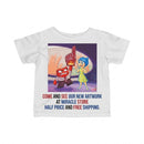 Infant Tee — Cute Cartoon Kids’ Space Adventure Print Printify
