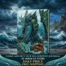 Sea Serpent Journal — Fantasy Ocean Dragon Hardback Notebook Printify