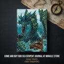 Sea Serpent Journal — Fantasy Ocean Dragon Hardback Notebook Printify