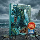 Sea Serpent Journal — Fantasy Ocean Dragon Hardback Notebook Printify