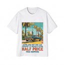 Classic Lowrider Tee — Vintage Palm Beach Sunset Car Graphic Shirt Printify