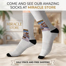 Sublimation Socks — Renaissance Ceiling Art Crew Socks (Custom Printed) Printify