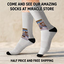 Sublimation Socks — Renaissance Ceiling Art Crew Socks (Custom Printed) Printify