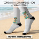 Sublimation Socks — Renaissance Ceiling Art Crew Socks (Custom Printed) Printify
