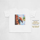 Toddler Tee — Colorful Red Panda Climbing Tree Kids Shirt Printify